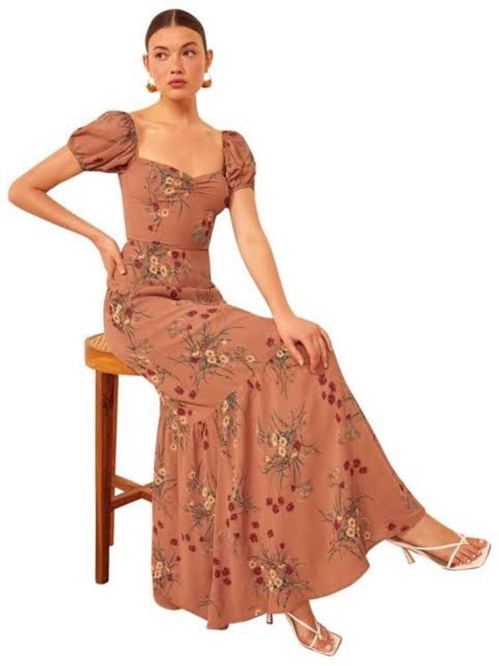 👑 Reformation Farrow Floral Maxi Dress in the "Queen" colorway XS 👑